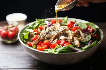 Greek Salad With Oregano Sprinkling